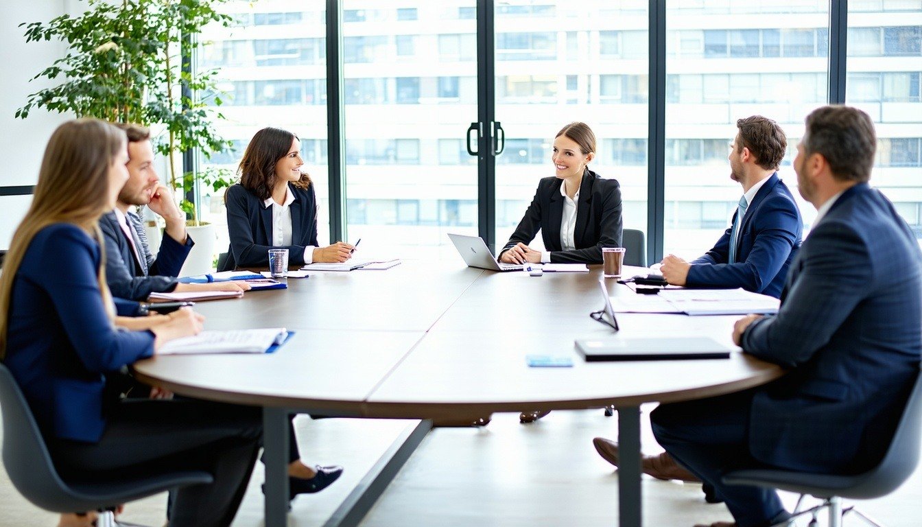 Business meeting for setting up a subsidiary